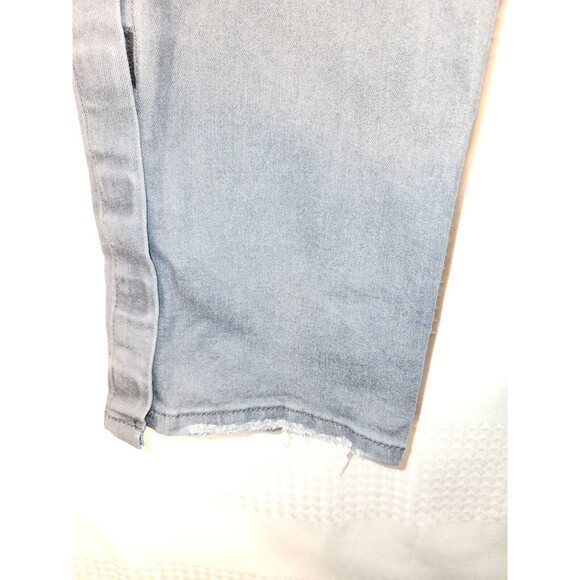 Sonoma womens adaptive straight jeans 18 stretch gray distressed hook & loop fly - Picture 3 of 11